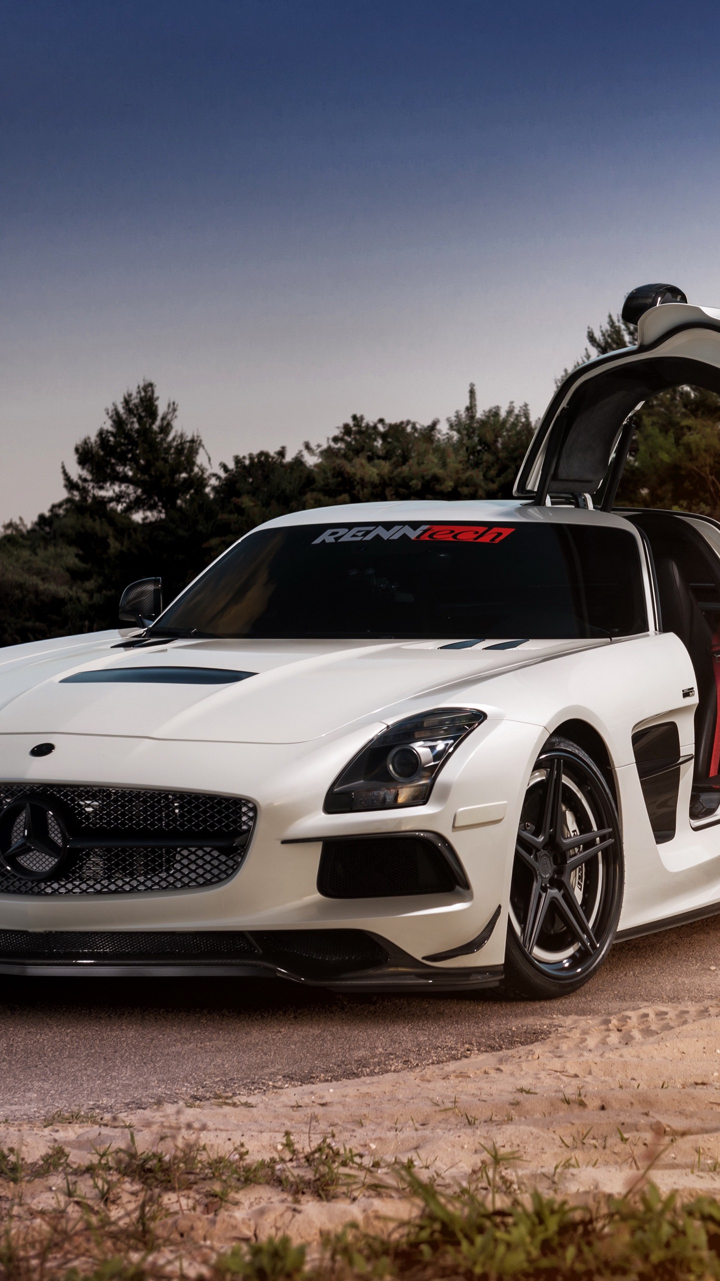 Скачать mercedes sls, black series, renntech, tuning обои для телефона