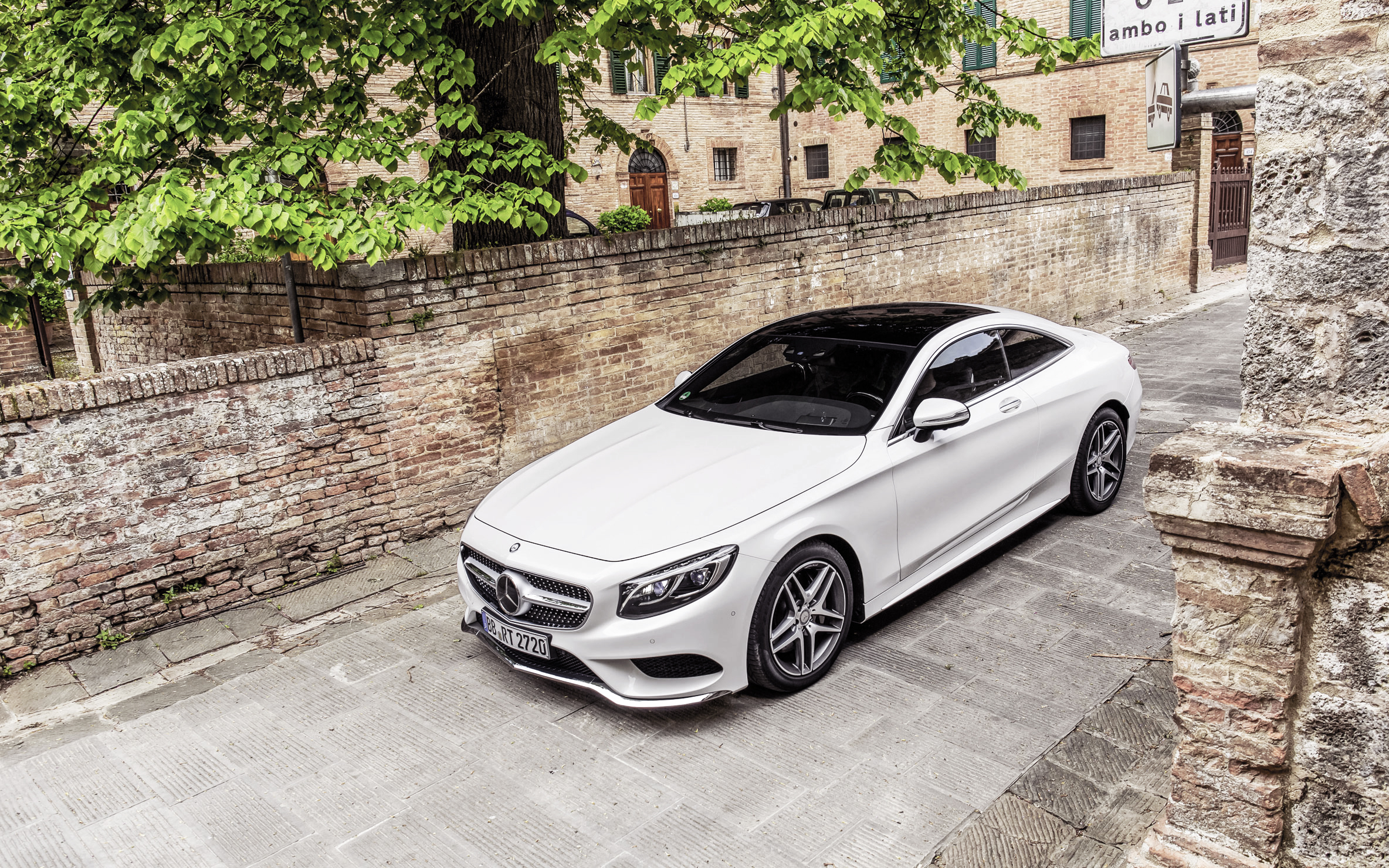 Скачать mercedes-benz, s-class, coupe, белый обои на рабочий стол