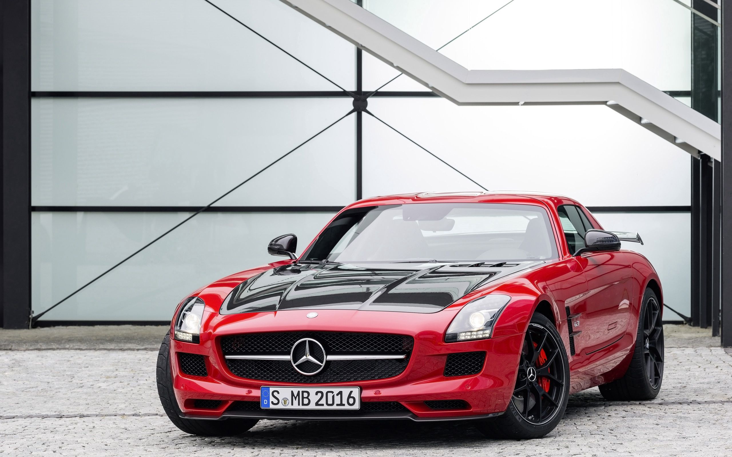 Скачать mercedes-benz, суперкар, красный, sls, amg, gt, final edition обои на рабочий стол