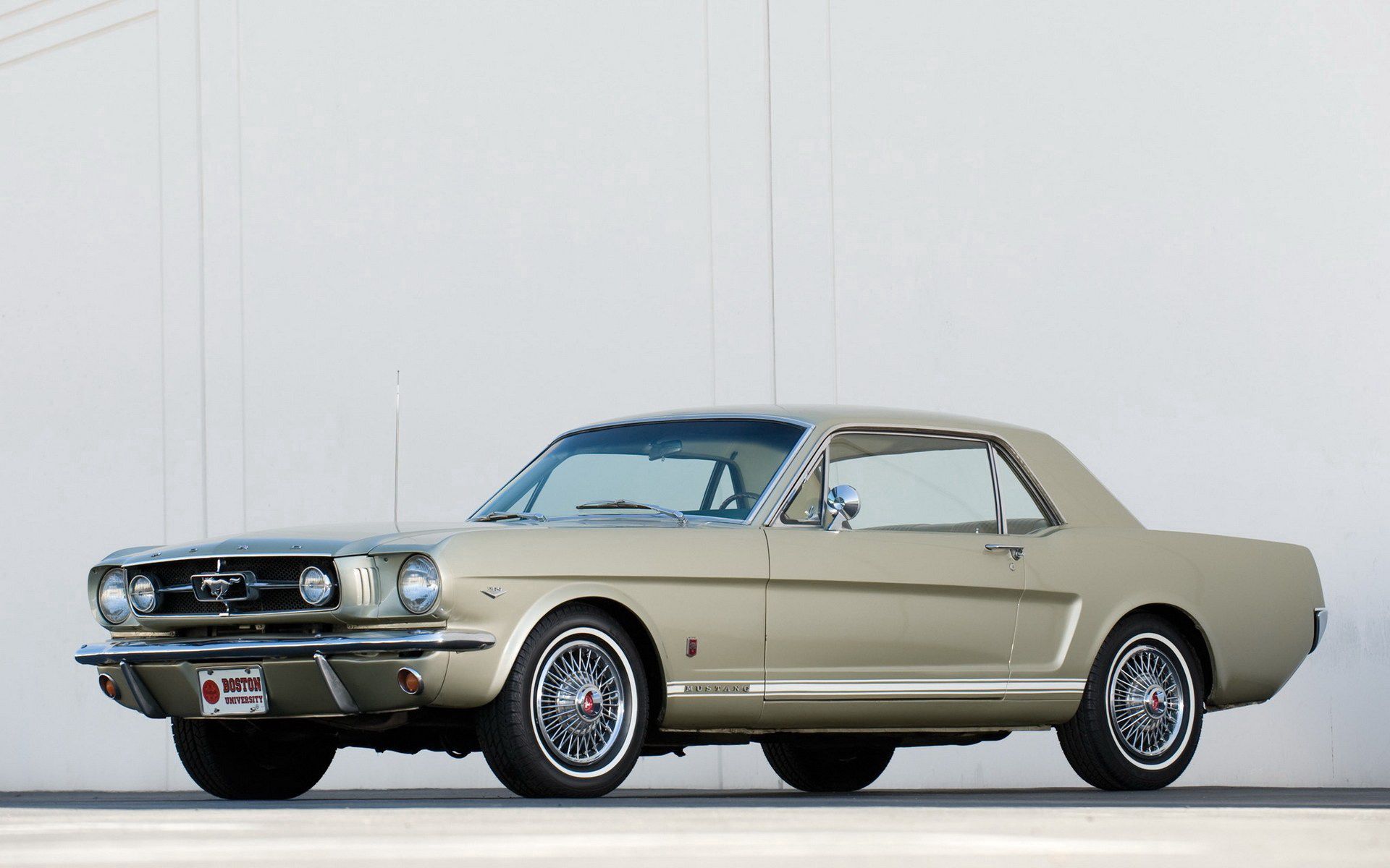 Скачать mustang gt coupe, 1965, mustang, авто обои на рабочий стол