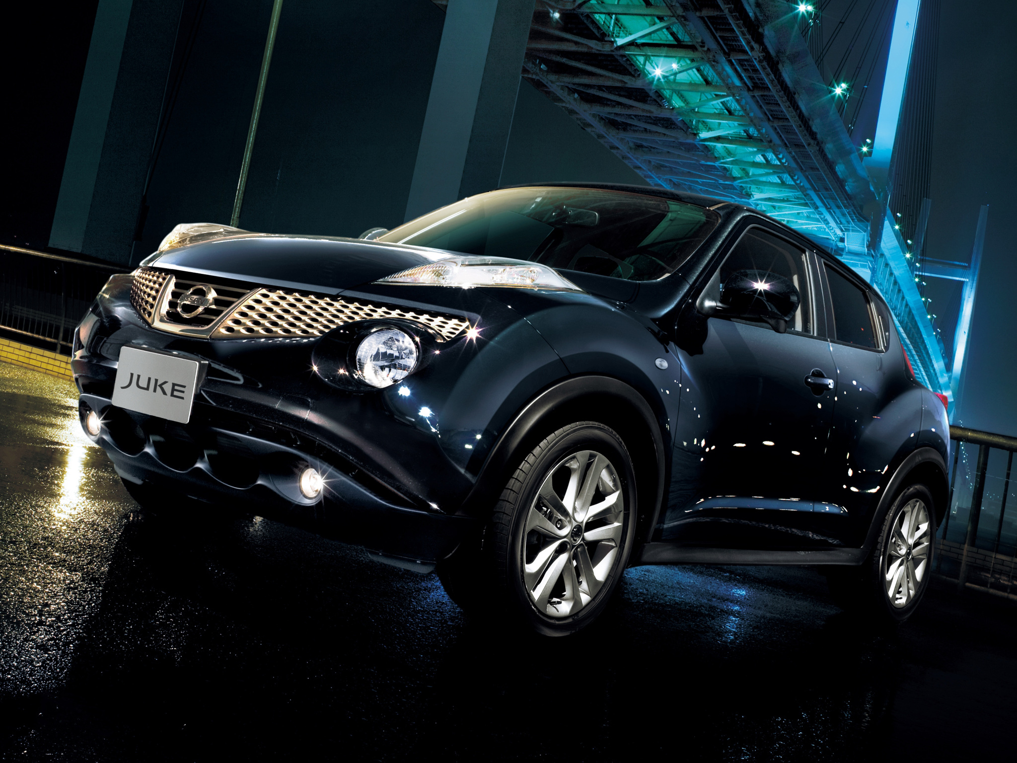 Скачать nissan, juke, nissan juke, jp-spec, черный обои на рабочий стол