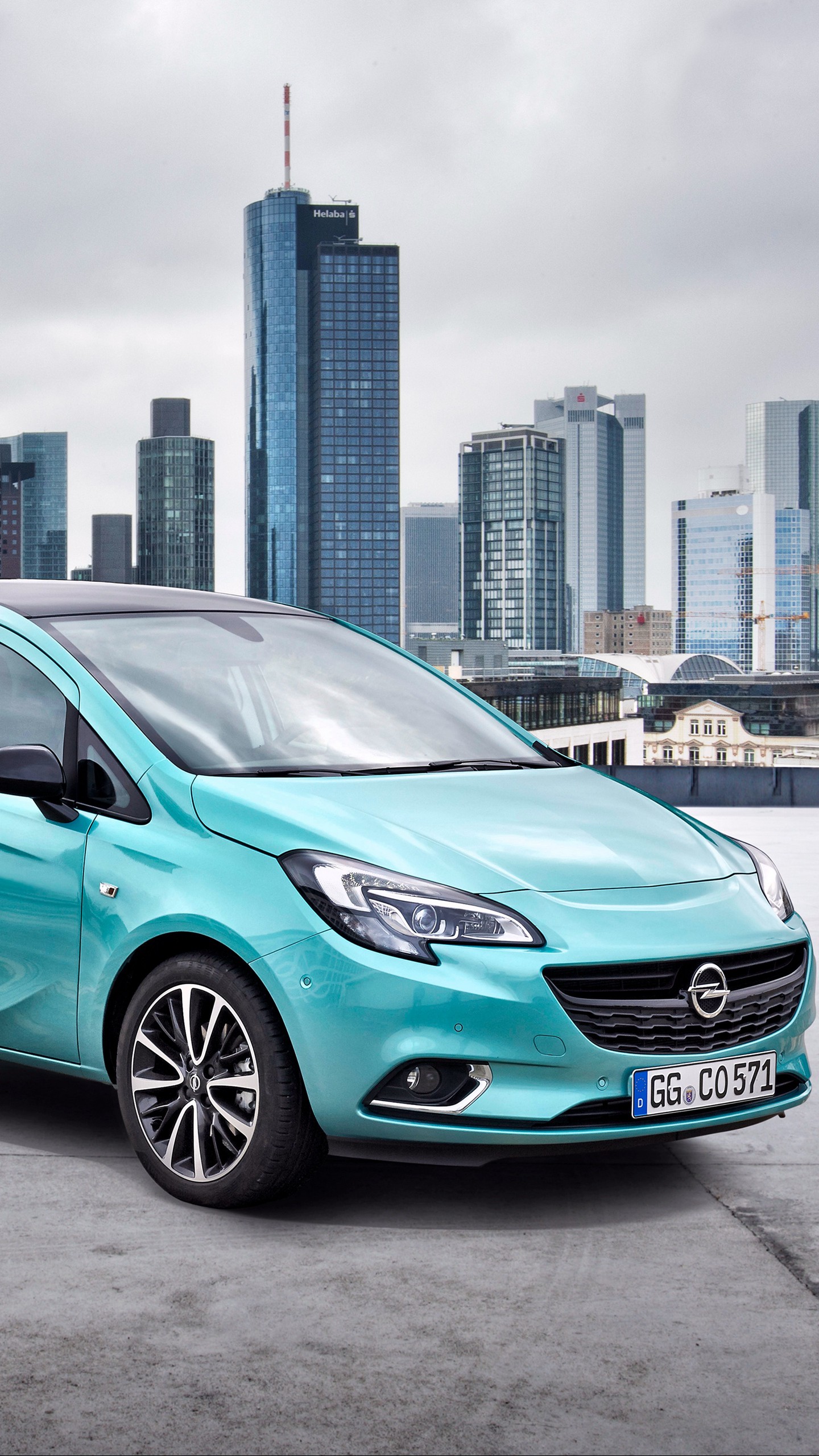 Скачать opel, corsa, вид сбоку обои для телефона