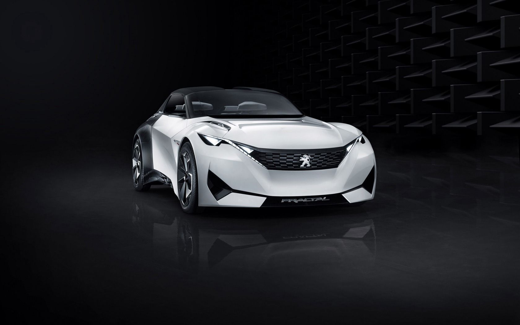 Скачать peugeot, fractal, концепт, вид спереди обои на рабочий стол