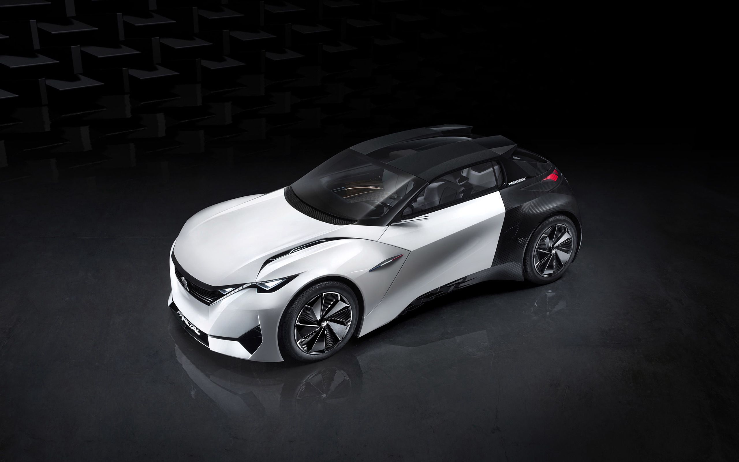 Скачать peugeot, fractal, концепт, вид сверху обои на рабочий стол