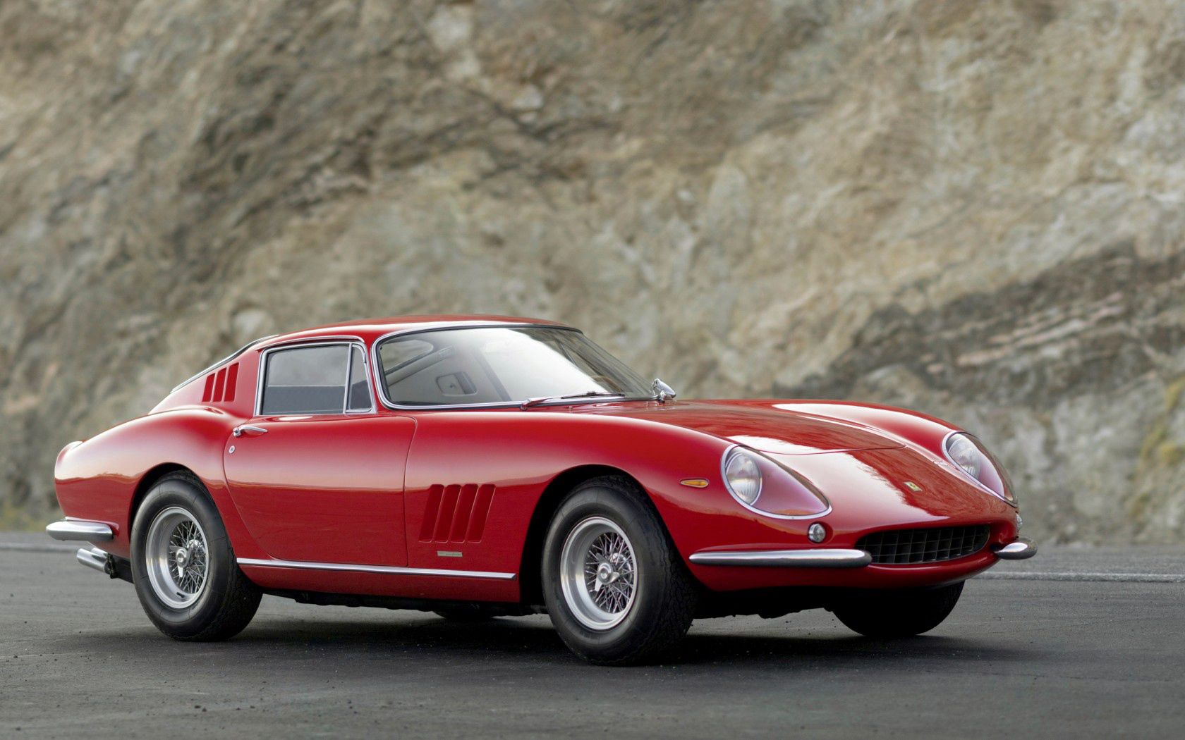 Скачать pininfarina, ferrari, 275, gtb, красный, вид сбоку обои на рабочий стол