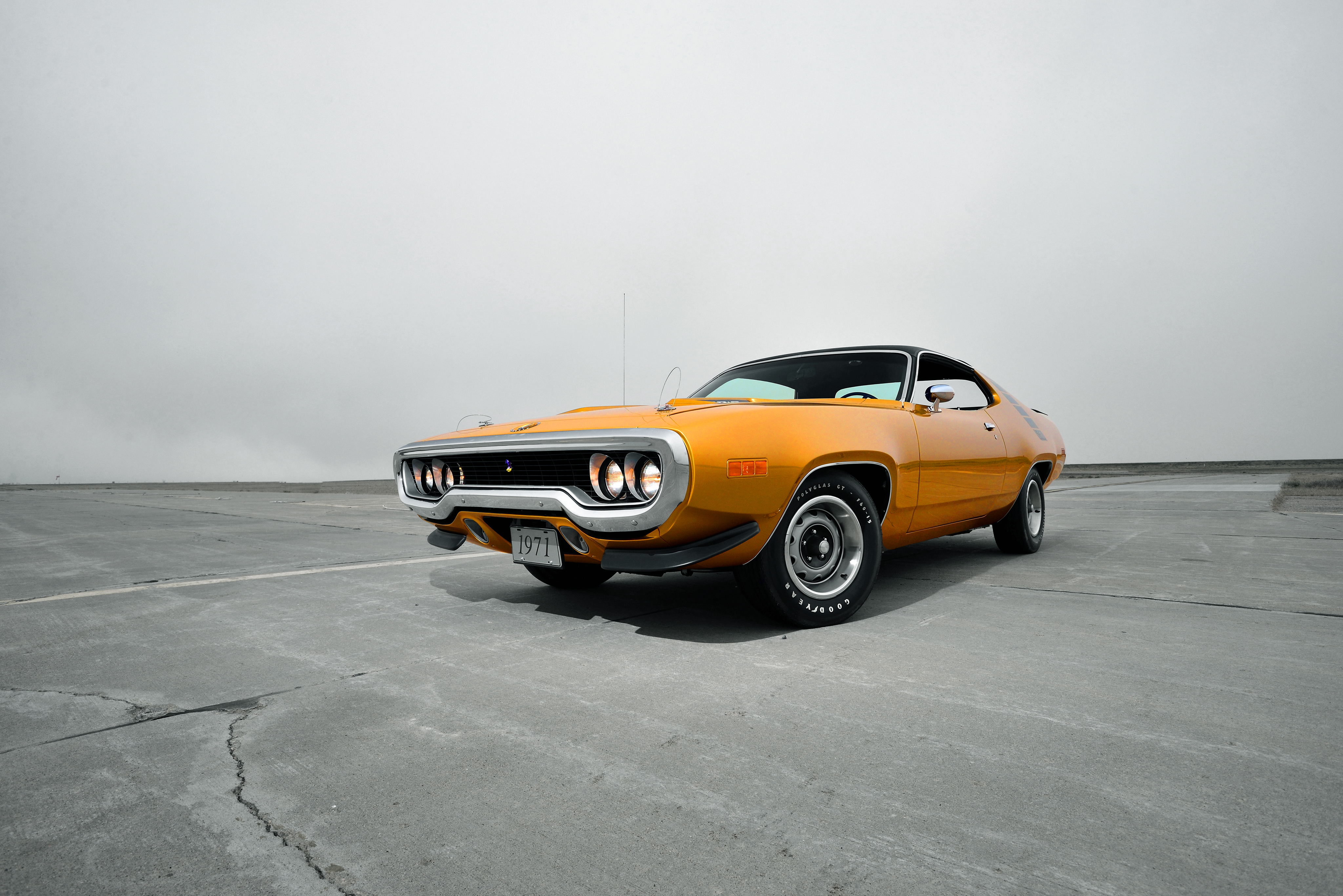 Скачать plymouth, road runner, 1971, вид спереди обои на рабочий стол