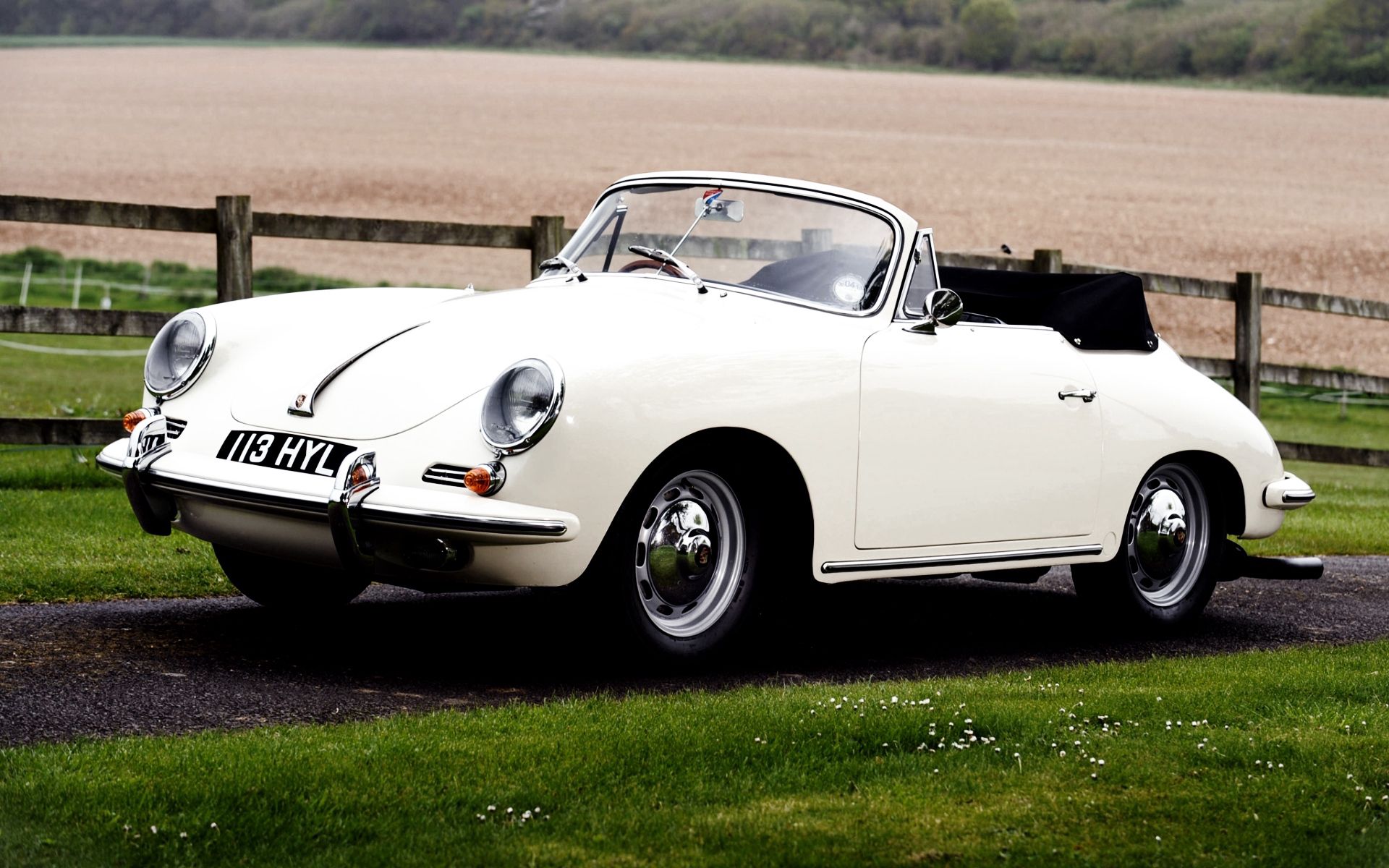 Скачать porsche, 356b, 1600, t-6, roadster, кабриолет, 1962, классика, ретро обои на рабочий стол