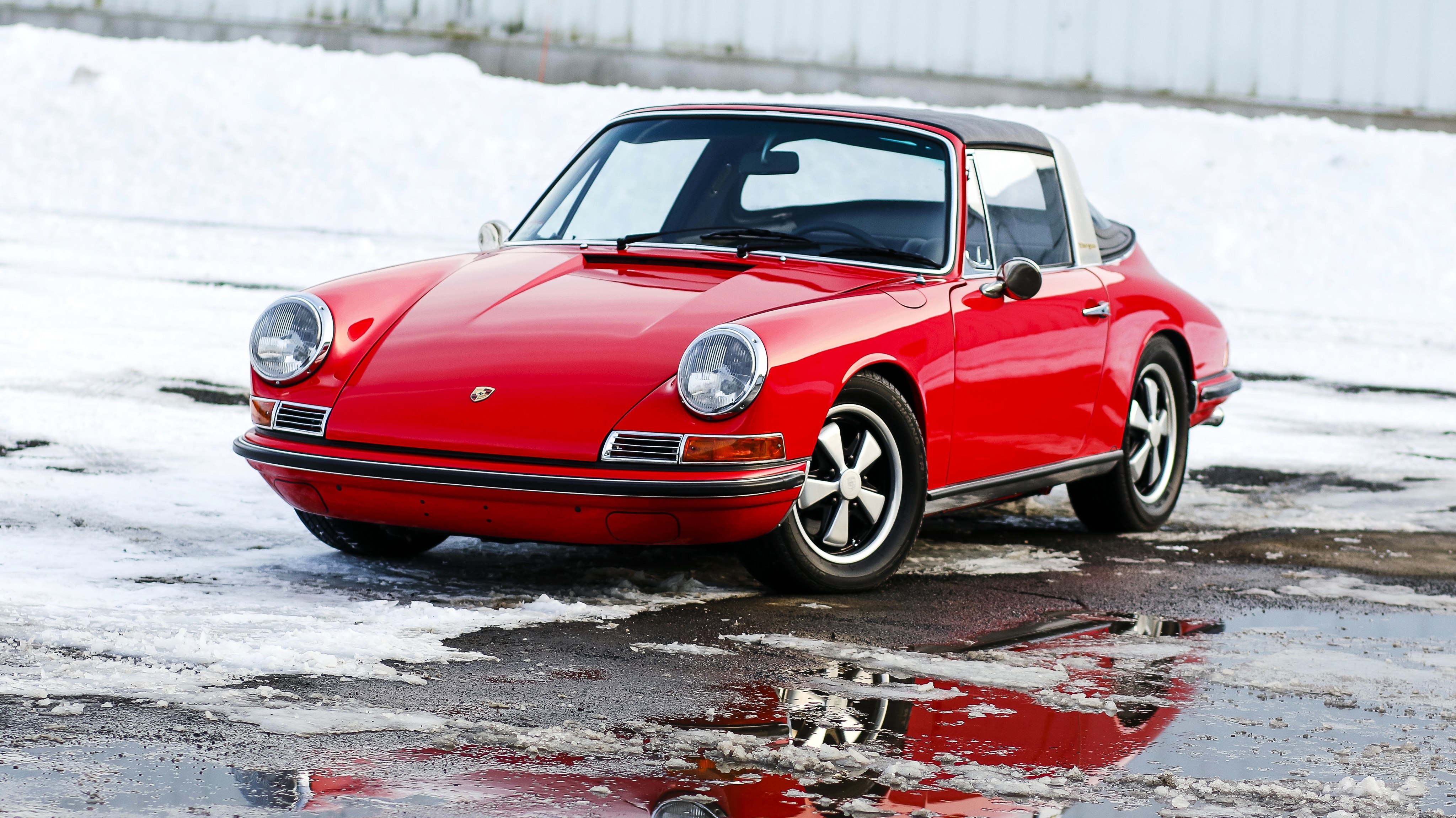 Скачать porsche, 911, targa, 1969, авто обои на рабочий стол