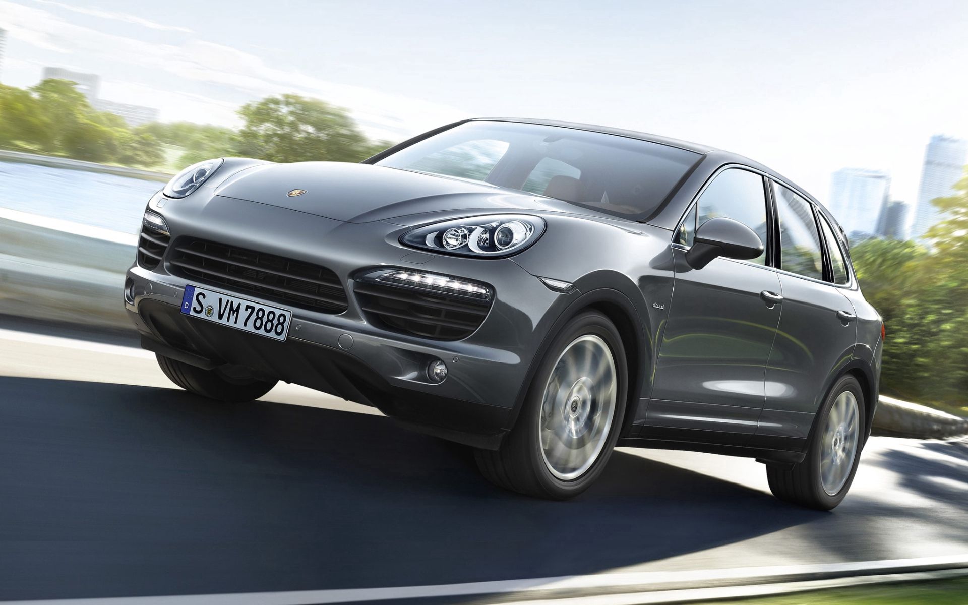 Скачать porsche, cayenne s, diesel, кроссовер, джип обои на рабочий стол