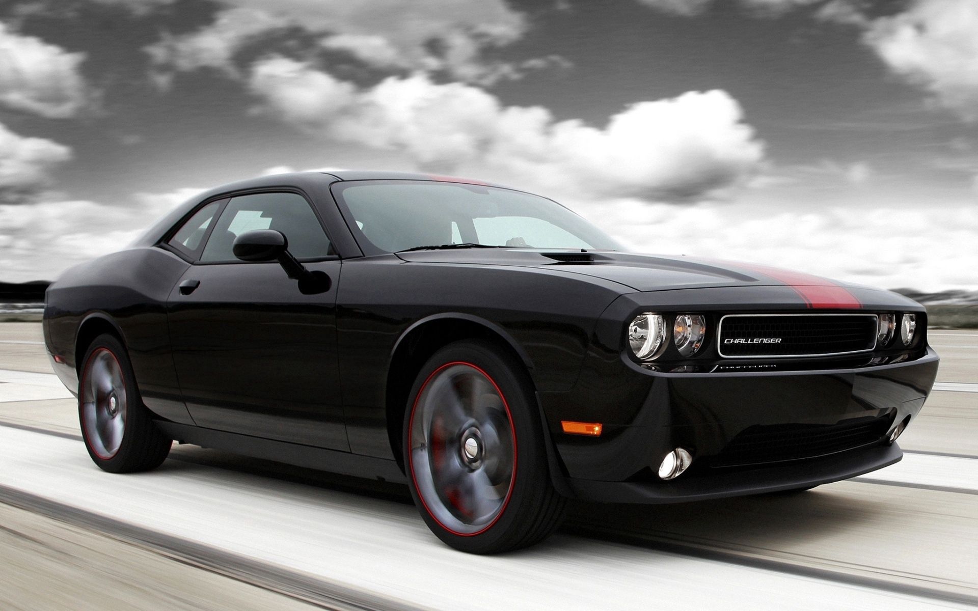 Скачать rallye redline, челенджер, muscle car, challenger, передок, додж, dodge обои на рабочий стол