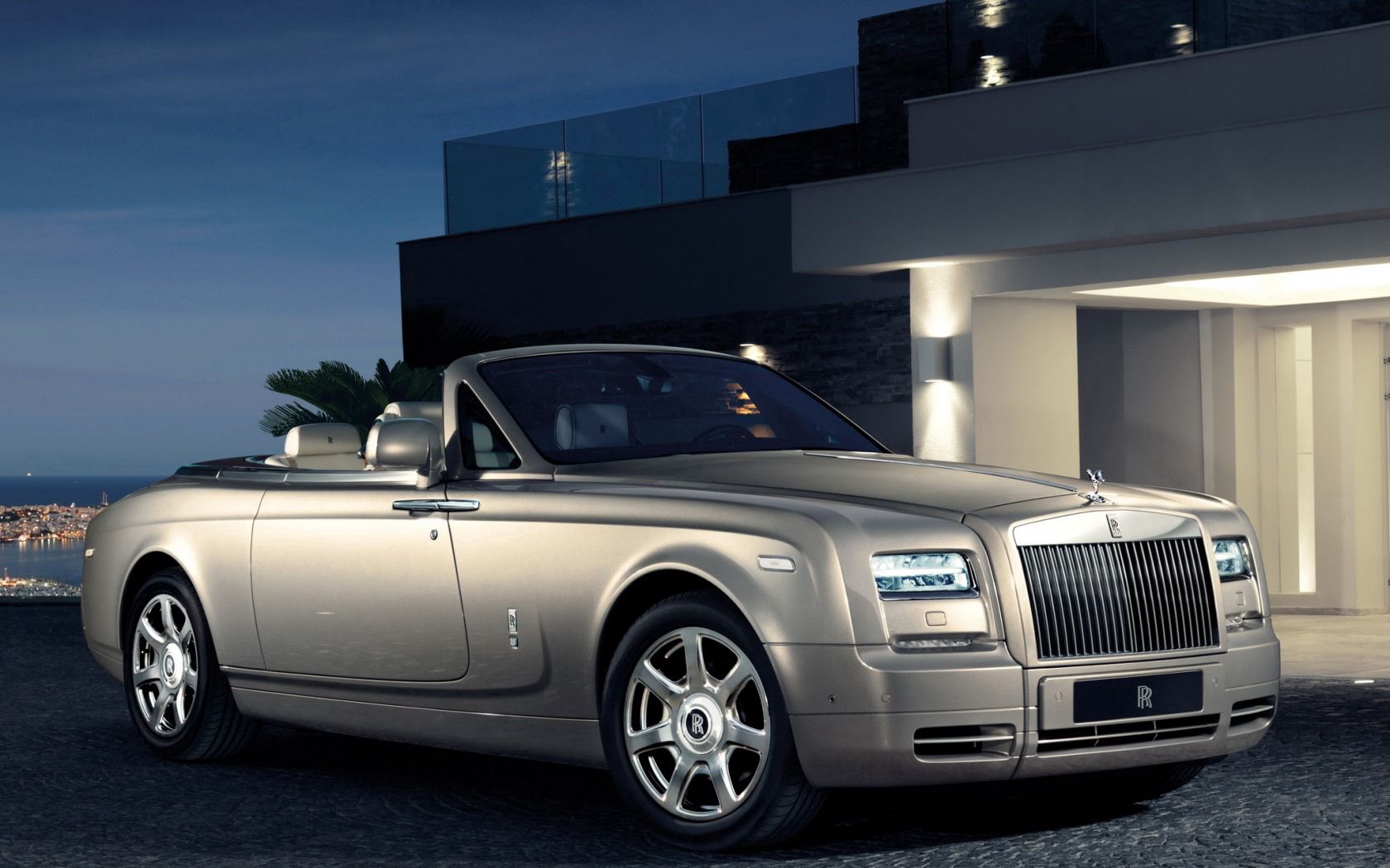 Скачать rolls royce, phantom, drophead, вид сбоку, авто, стиль обои на рабочий стол