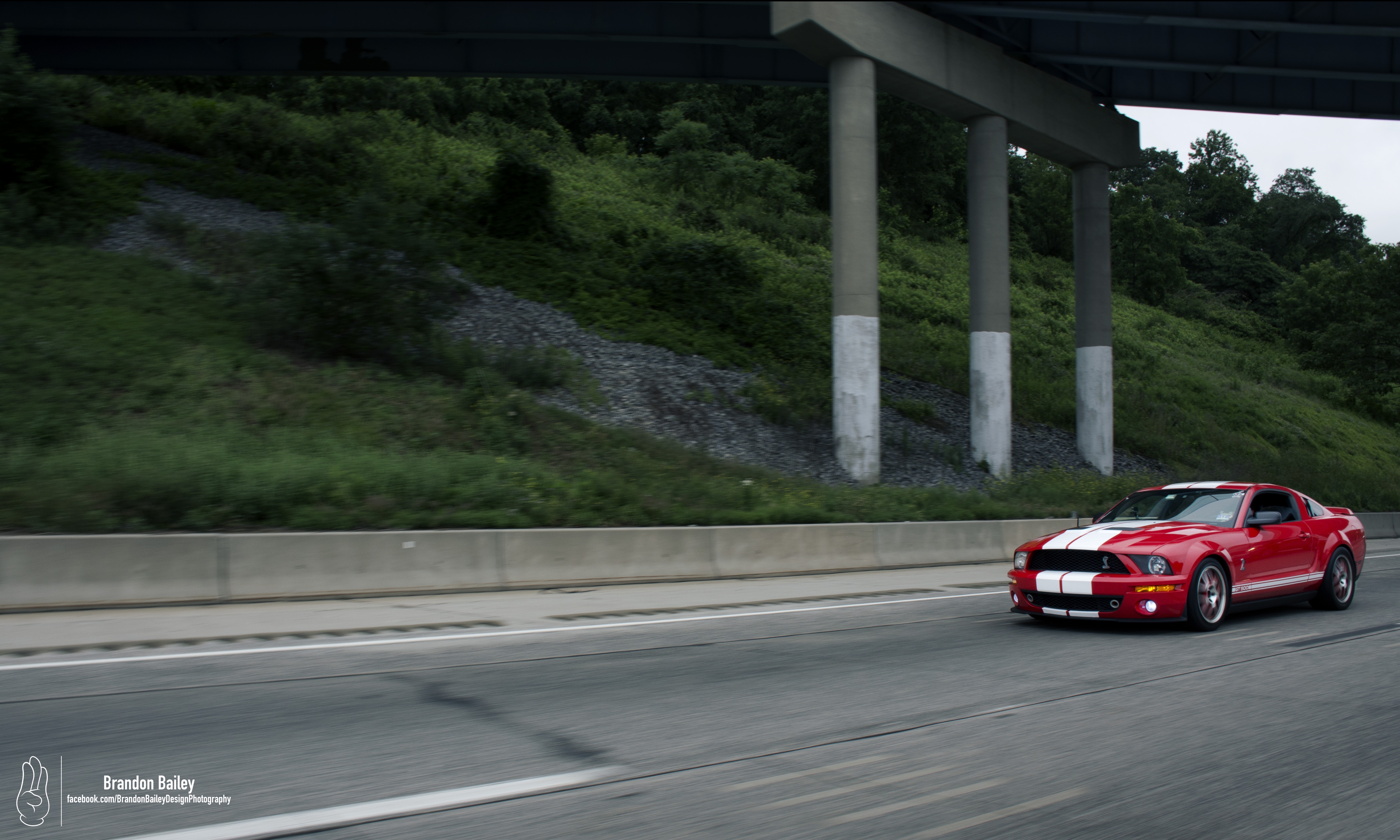 Скачать shelby mustang, mustang, автомобиль, маслкар, красный, дорога, скорость обои на рабочий стол