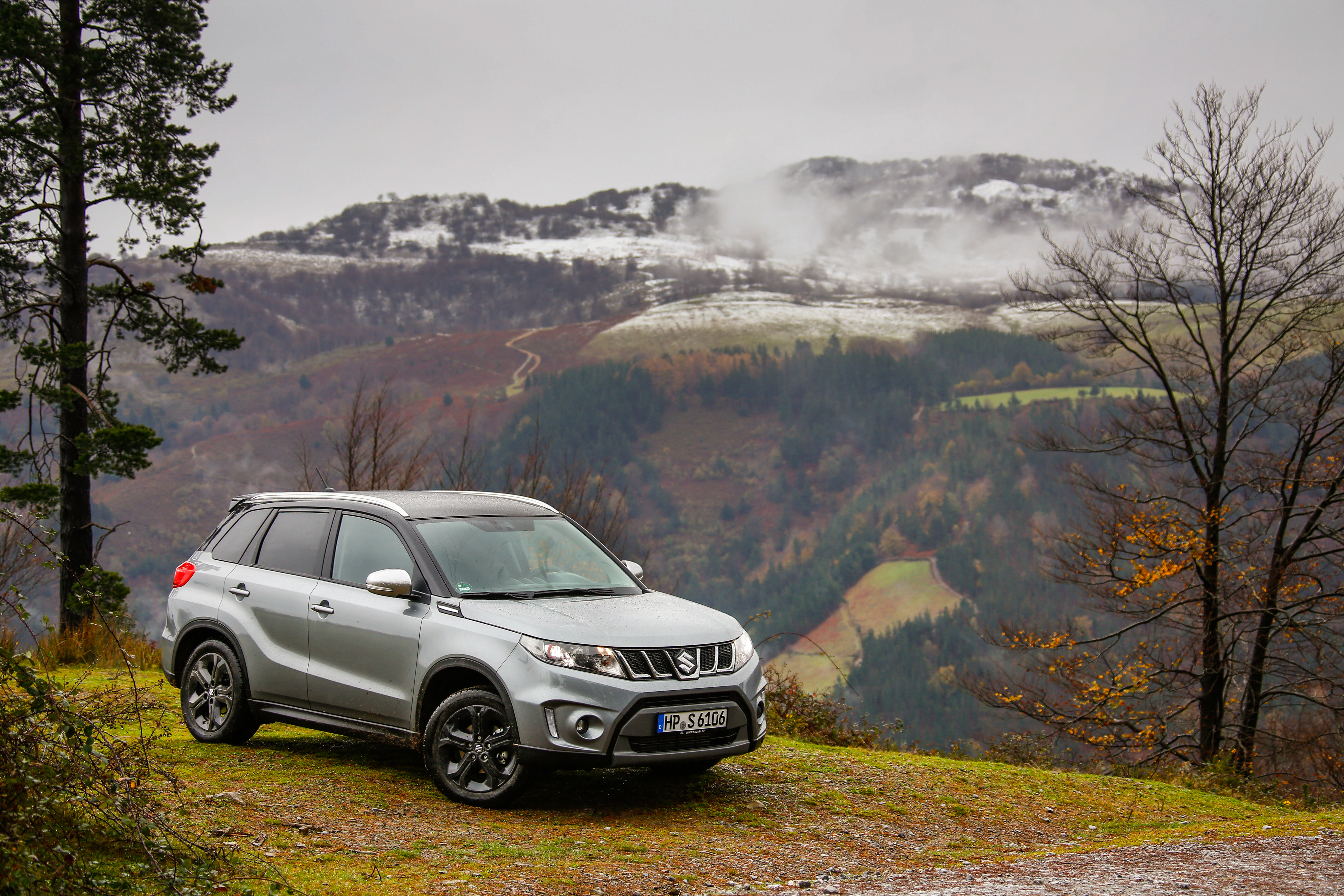 Скачать suzuki, vitara, вид сбоку, горы обои на рабочий стол