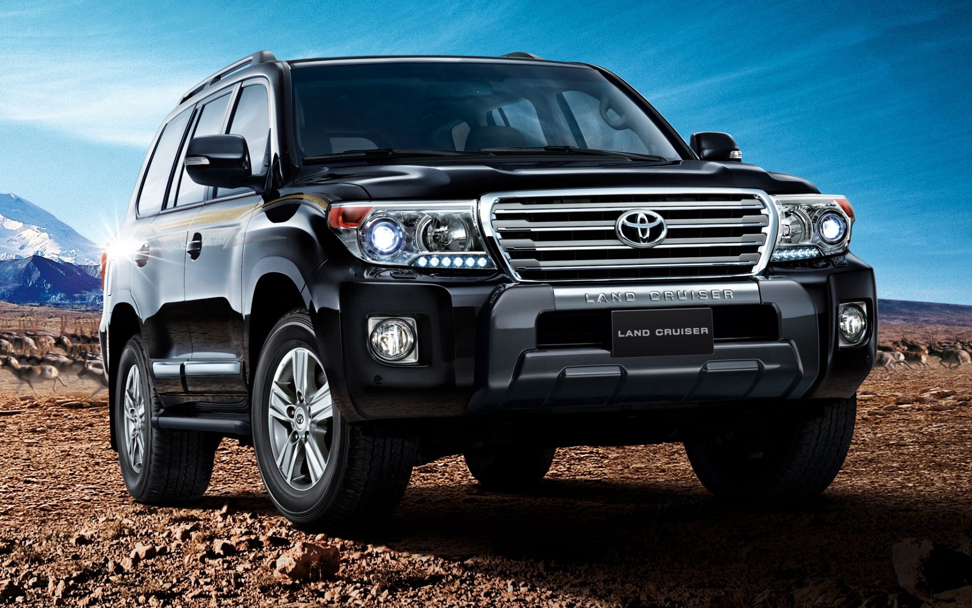 Скачать toyota, land cruiser, 200, vx-r, внедорожник, вид спереди обои на рабочий стол