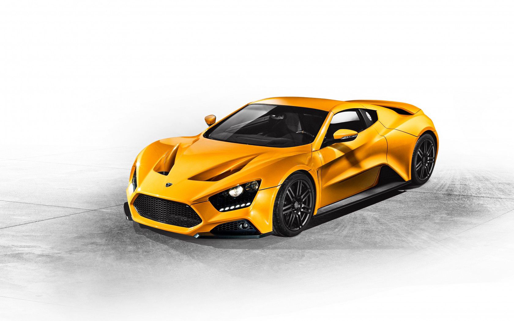 Скачать zenvo, st1, 2015, желтый, вид сбоку обои на рабочий стол