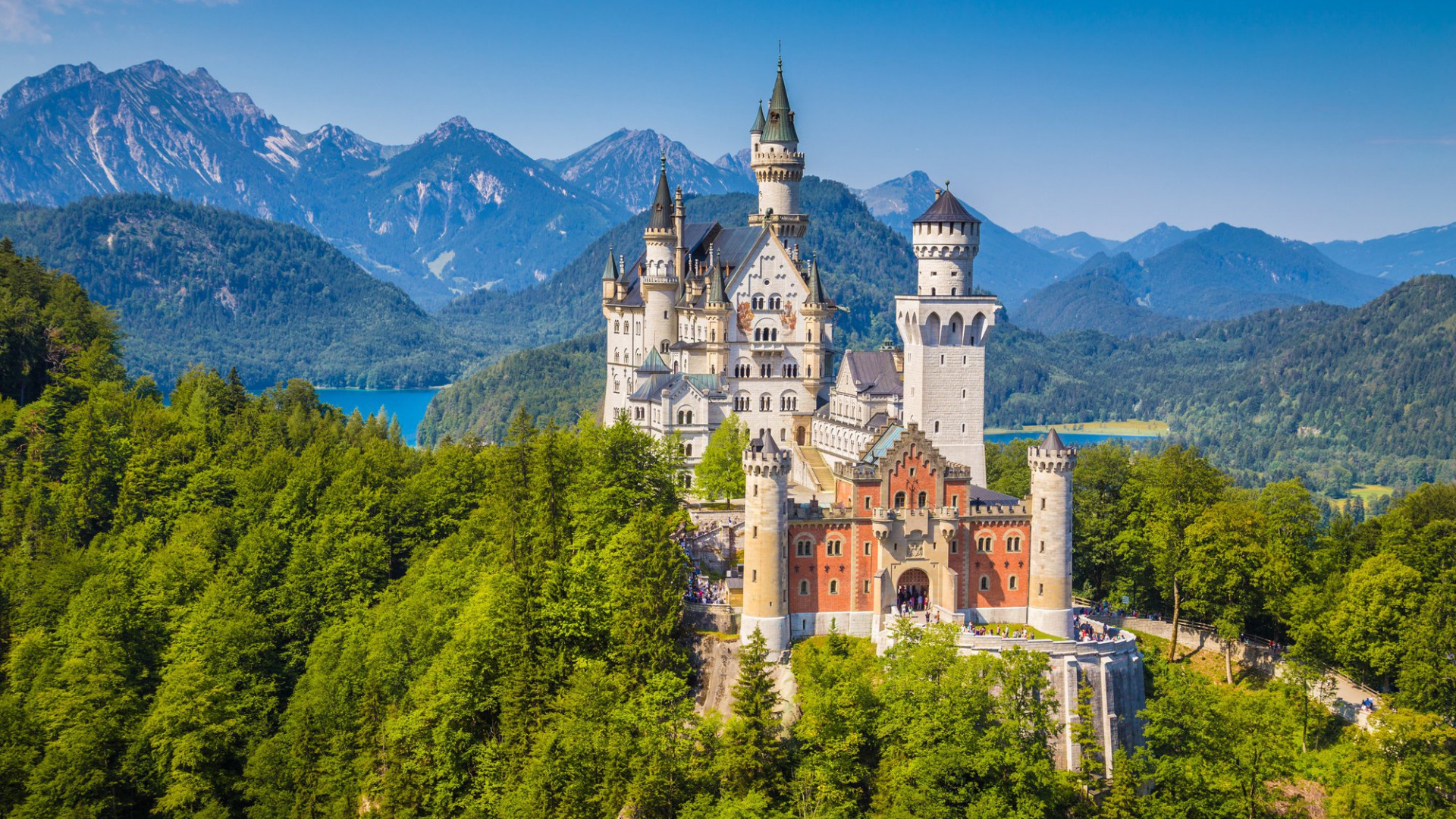 Скачать Neuschwanstein, Germany обои на рабочий стол