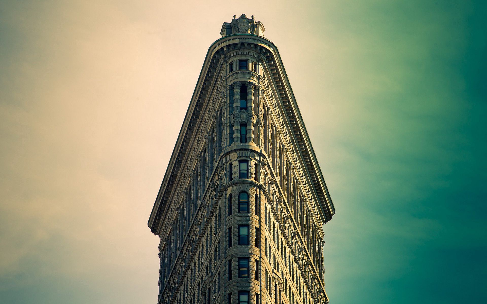 Скачать nyc, new york, manhattan, flatiron building обои на рабочий стол