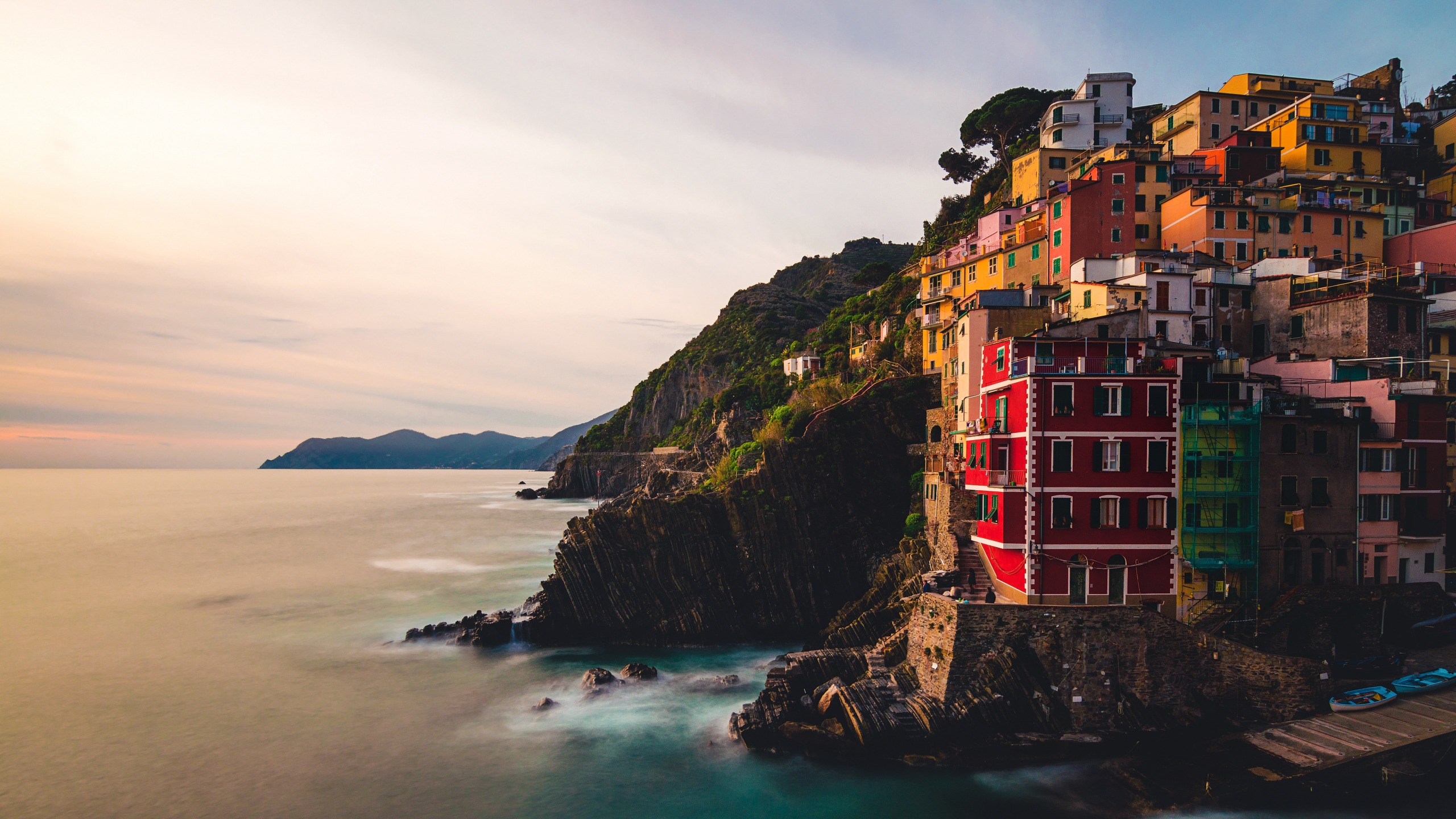 Скачать Riomaggiore, Liguria обои на рабочий стол