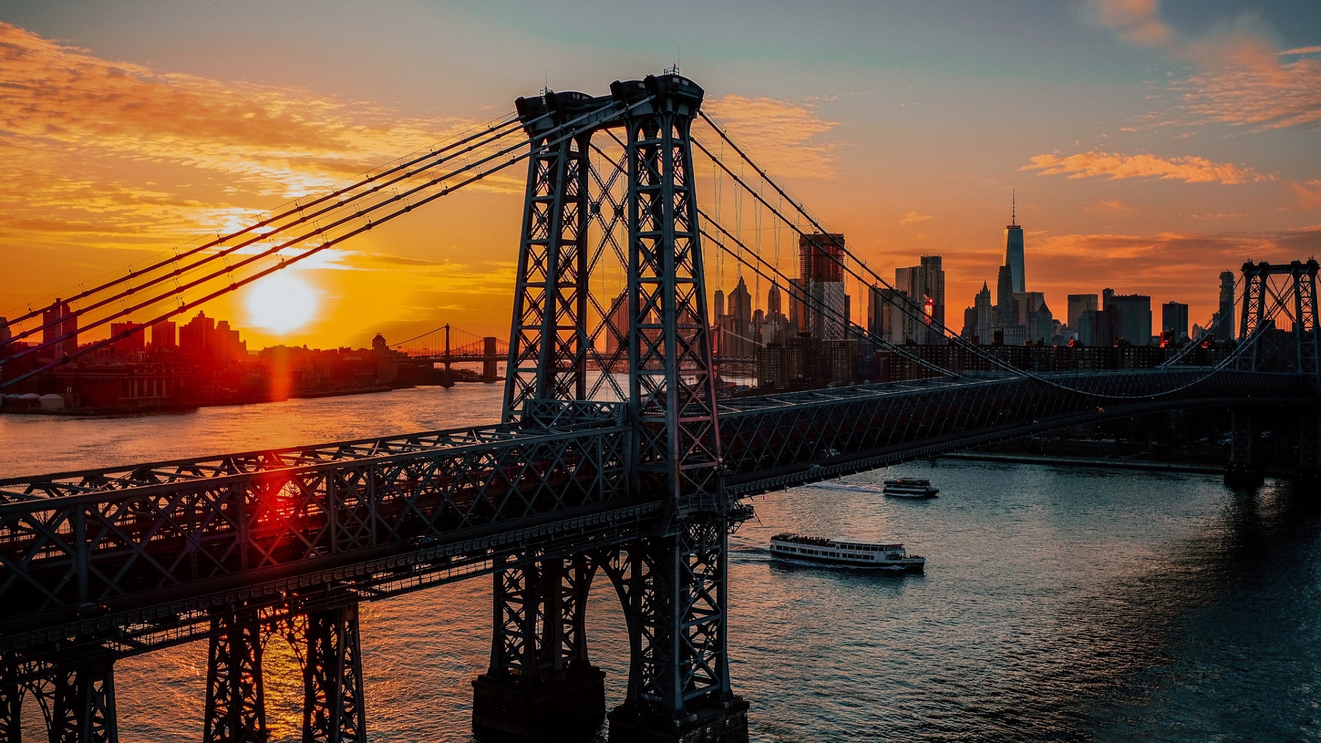 Скачать Williamsburg Bridge обои на рабочий стол