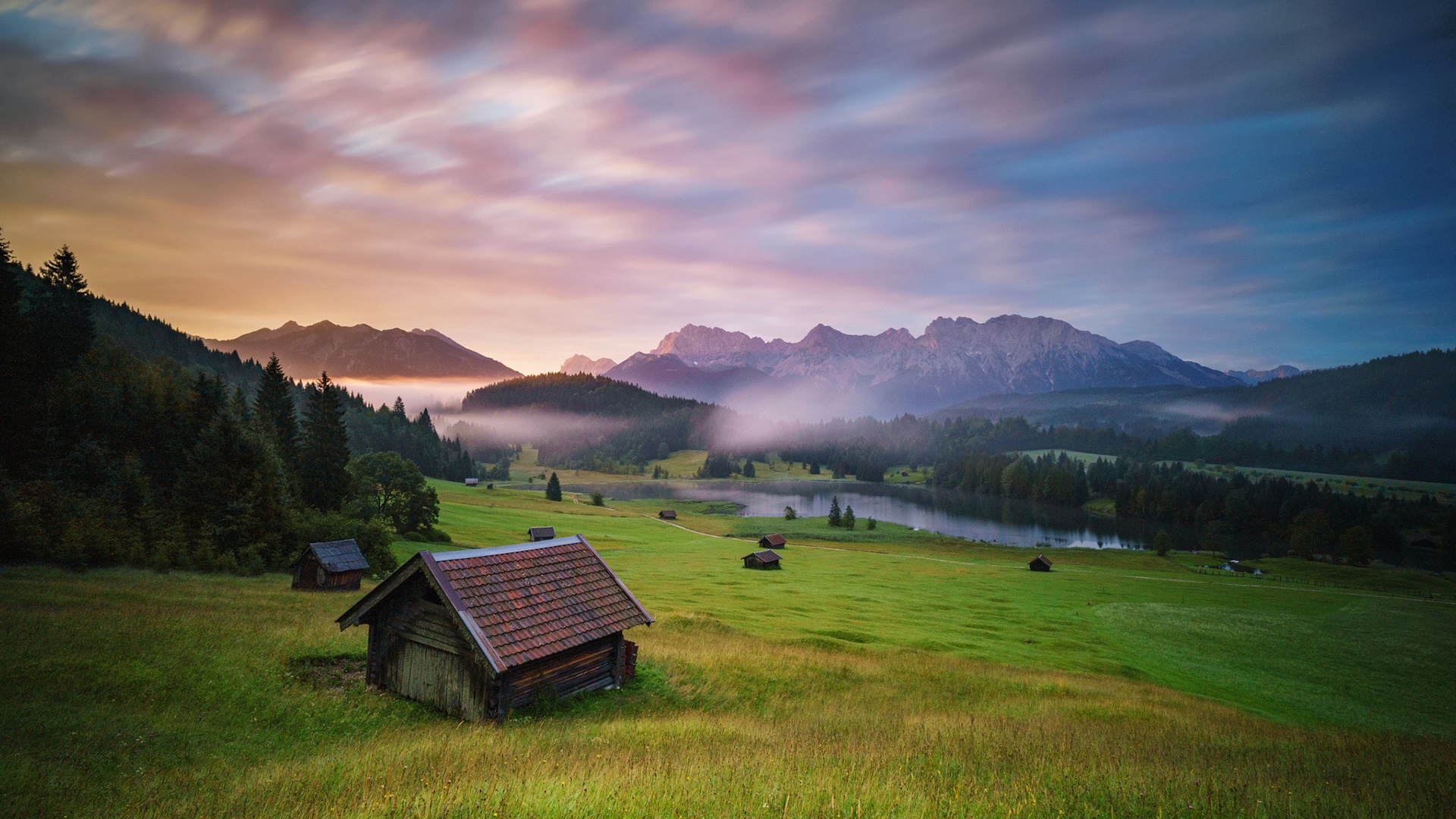 Скачать Bayerische Alpen обои на рабочий стол