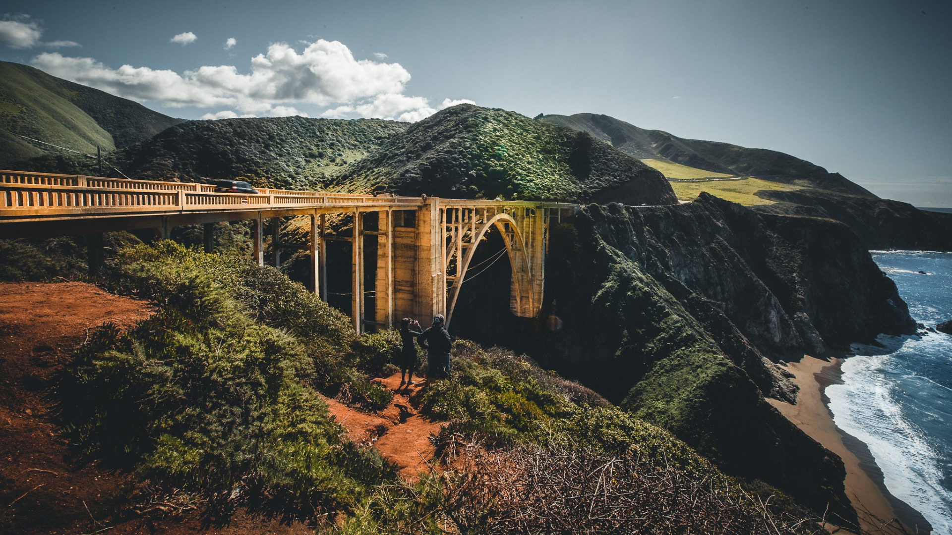 Скачать Bixby Creek Bridge обои на рабочий стол