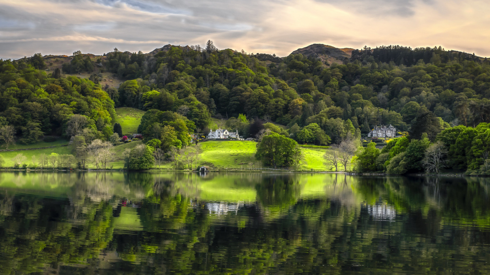 Скачать Grasmere Lake обои на рабочий стол